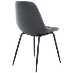 Elegant och bekväm stol med konstläder eller tygklädsel