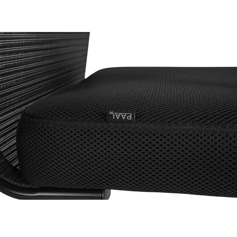 Modern ergonomisk gungstol med elegant tygklädsel