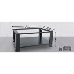 Ergonomisk piedestal med förvaringslåda för vitvaror