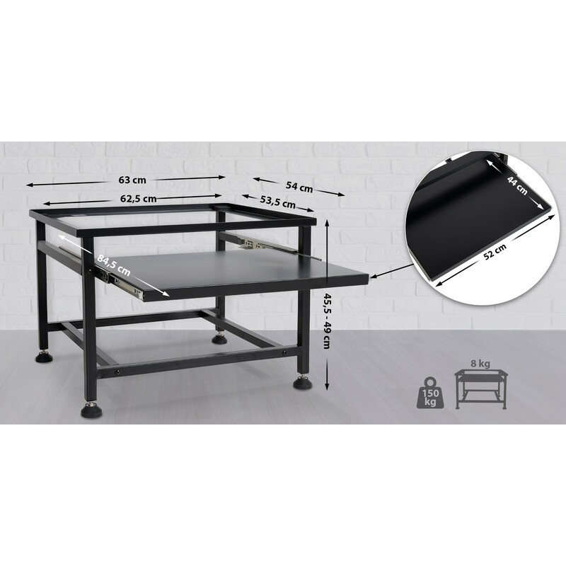 Praktiskt stativ med förvaring för hushållsapparater