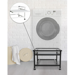 Praktiskt stativ med förvaring för hushållsapparater