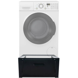 Ergonomisk metallställning med förvaringslåda för hushållsapparater