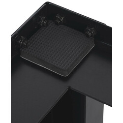 Ergonomisk metallställning med förvaringslåda för hushållsapparater