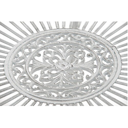 Nostalgiskt handgjort trädgårdsbord i järn med antikpatina