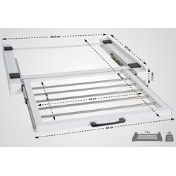 Sebastian monteringsram för stapling av tvättmaskin och torktumlare