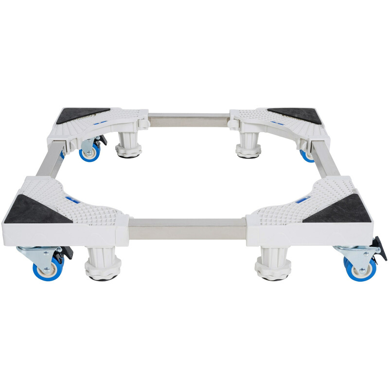 Justerbart stativ för hushållsapparater med hjul och vattenpass