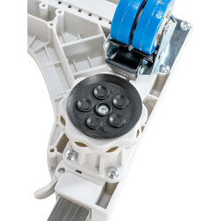 Justerbart stativ för hushållsapparater med hjul och vattenpass