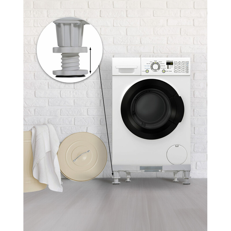 Justerbar universell plattform för tvättmaskiner och hushållsapparater