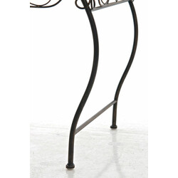 Nostalgiskt handgjort järnbord för trädgård och terrass