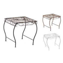 Nostalgiskt handgjort järnbord för trädgård och terrass