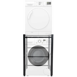 Praktiskt tvättmaskinsstativ med robust konstruktion och justerbara fötter