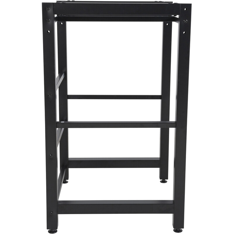 Praktiskt tvättmaskinsstativ med robust konstruktion och justerbara fötter