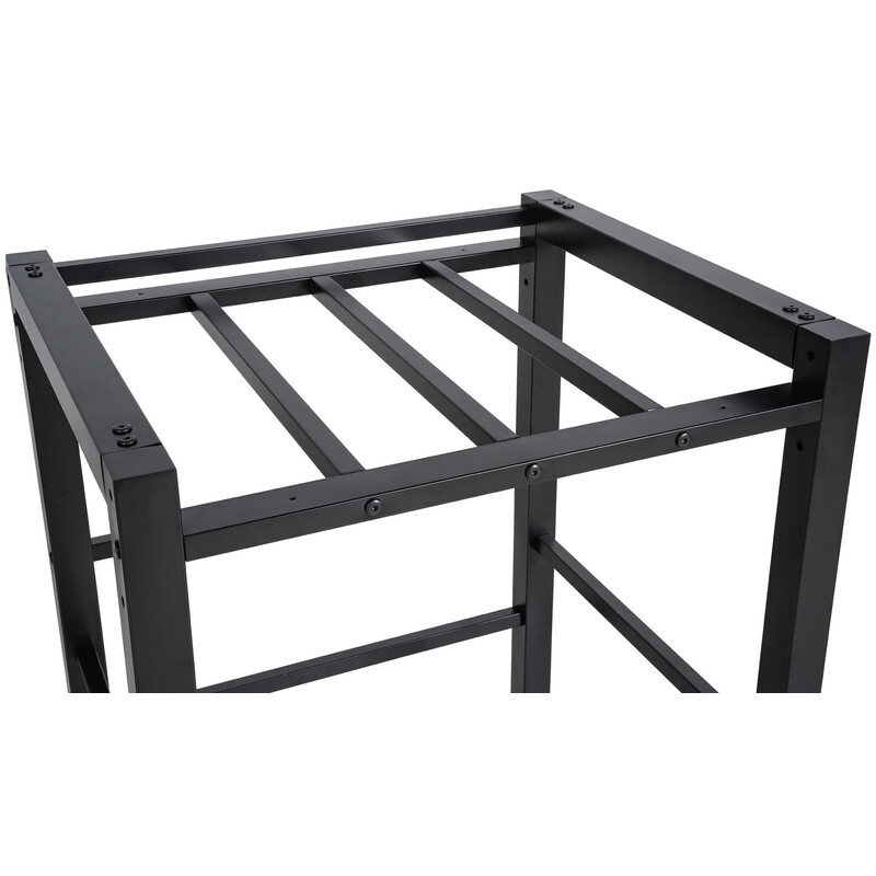 Praktiskt tvättmaskinsstativ med robust konstruktion och justerbara fötter