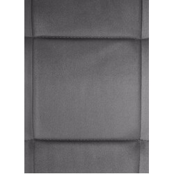 Vermont gungstol i quiltat sammet med metallram