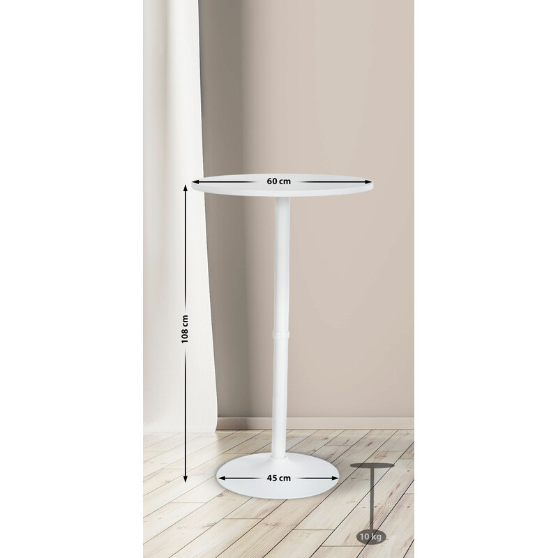 Stilrent och stabilt ståbord för hem och event