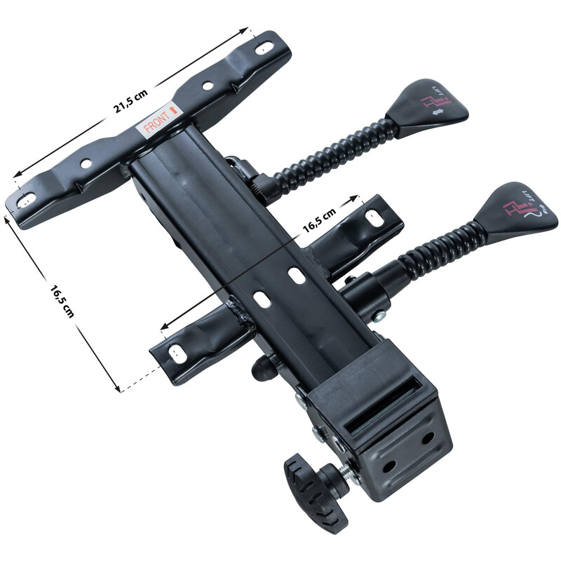 Justerbar fästmekanism för kontorsstol i hållbar metall