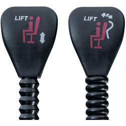 Justerbar fästmekanism för kontorsstol i hållbar metall