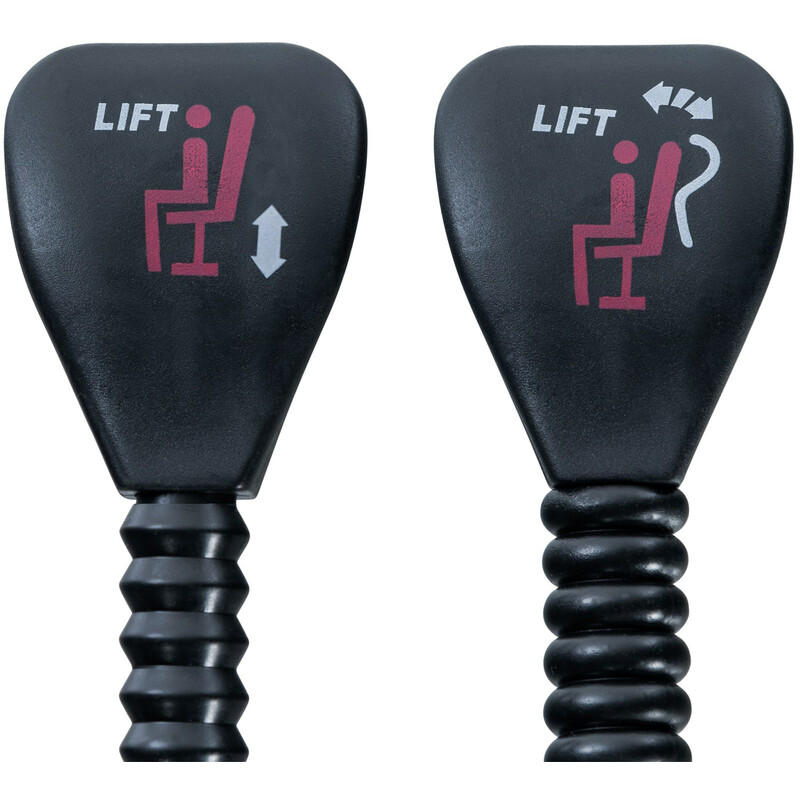 Justerbar fästmekanism för kontorsstol i hållbar metall