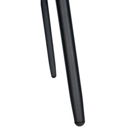 Elegant och stabil barstol med quiltad klädsel