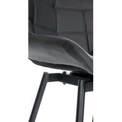 Elegant barstol med smart teknik och lyxig sammetklädsel