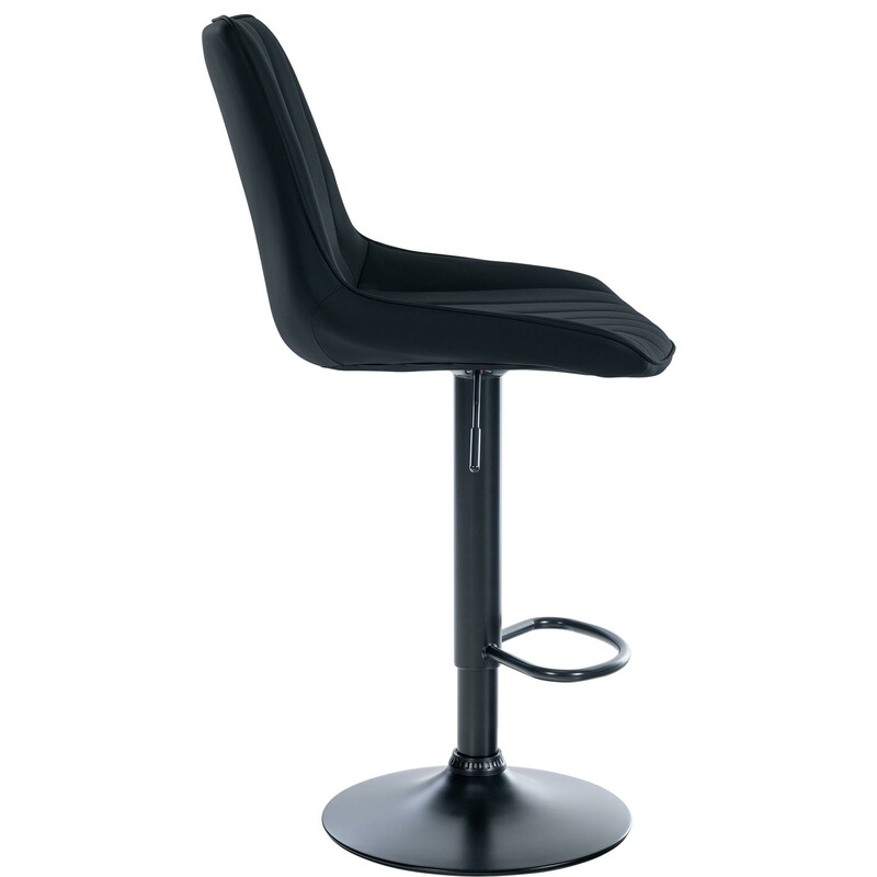 Modern höjdjusterbar barstol med konstläder och metallram