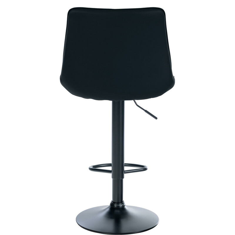 Modern höjdjusterbar barstol med konstläder och metallram