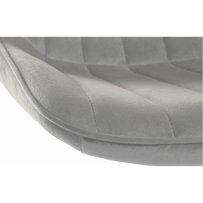 Modern höjdjusterbar barstol med sammetsklädsel och metallram