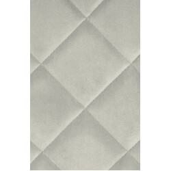 Elegant sammetsstol med quiltad stoppning och metallben