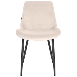 Victoria matstol i sammet med stabil metallstomme