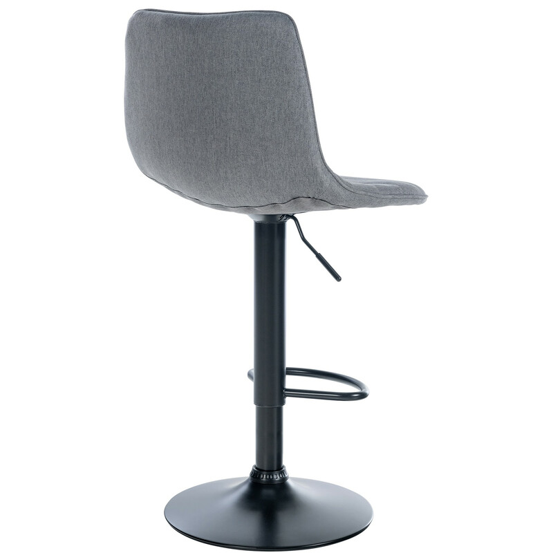 Elegant höj- och sänkbar barstol med vadderat ryggstöd