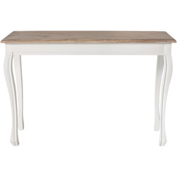 Robust konsolbord i återvunnet almträ med lantlig charm