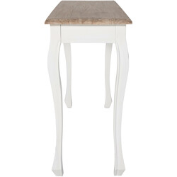 Robust konsolbord i återvunnet almträ med lantlig charm