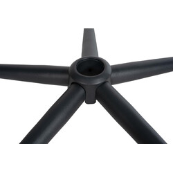 Svart metalliskt fotkryss för kontorsstolar och snurrstolar