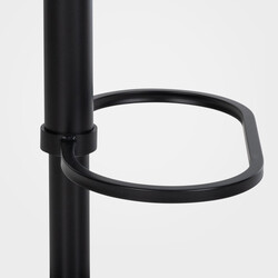 Stilren justerbar barstol med filtklädsel och fotstöd