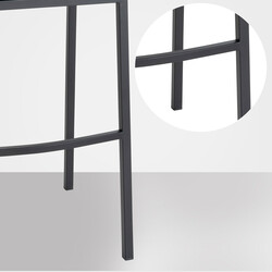 Elegant barstol med filtklädd sits och ryggstöd