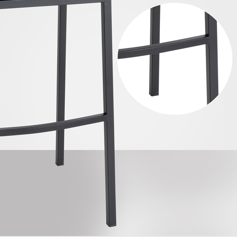 Elegant barstol med filtklädd sits och ryggstöd