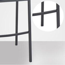 Elegant barstol med sammet och rostfritt stålunderrede