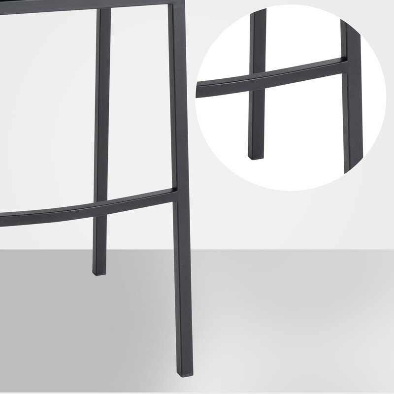 Elegant barstol med sammet och rostfritt stålunderrede