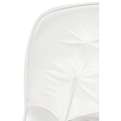 Gibson barstol i quiltat sammet med mattsvart ram