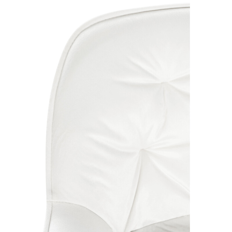 Gibson barstol i quiltat sammet med mattsvart ram