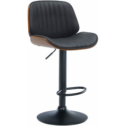 Nova barstol i konstläder med justerbar höjd och fotstöd