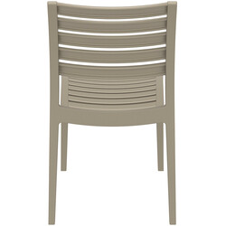 Stapelbar väderbeständig trädgårdsstol i plast för utomhusbruk