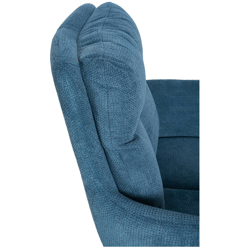 Elegant roterande matstol med mjuk stoppning och järnram