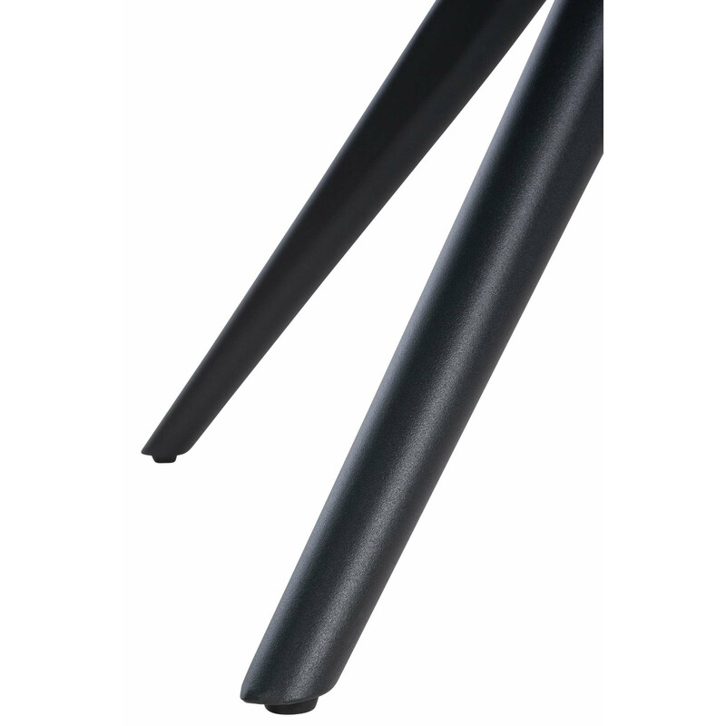 Elegant roterande matstol med mjuk stoppning och järnram