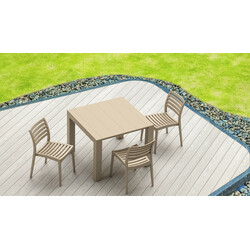 Stapelbar väderbeständig trädgårdsstol i plast för utomhusbruk