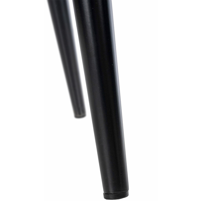 Elegant och bekväm matstol i sammet med metallram