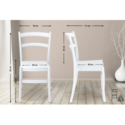 Stapelbar väderbeständig plaststol för inom- och utomhusbruk