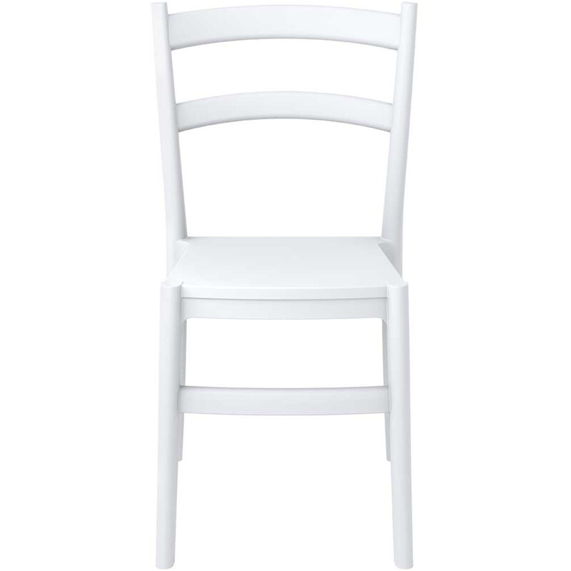 Stapelbar väderbeständig plaststol för inom- och utomhusbruk