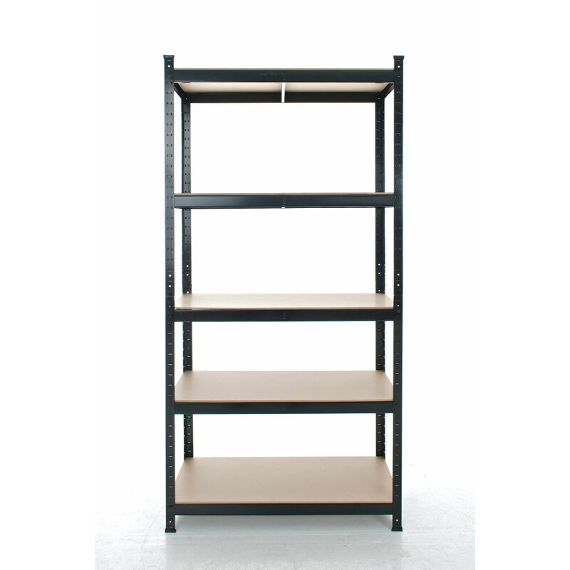 Robust och mångsidigt hyllsystem med justerbara hyllplan