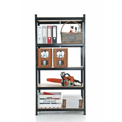 Robust och mångsidigt hyllsystem med justerbara hyllplan